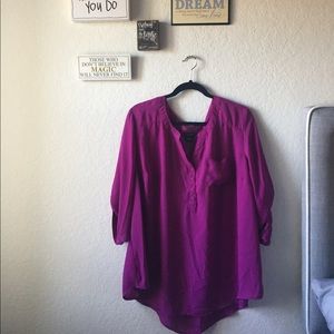 💎 PLUS SIZE 💎 Fuchsia Torrid Georgette Blouse